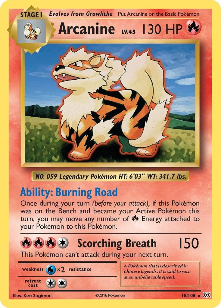 Image for Arcanine (XY - Evolutions) (18/108) - Pokemon