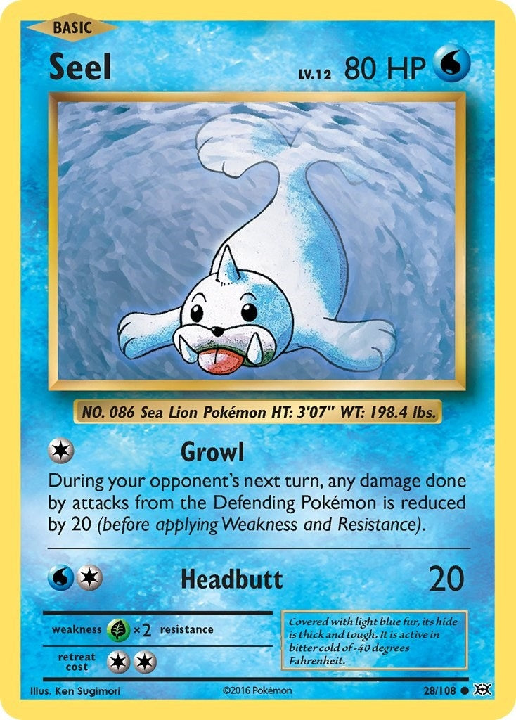 Image for Seel (XY - Evolutions) (28/108) - Pokemon