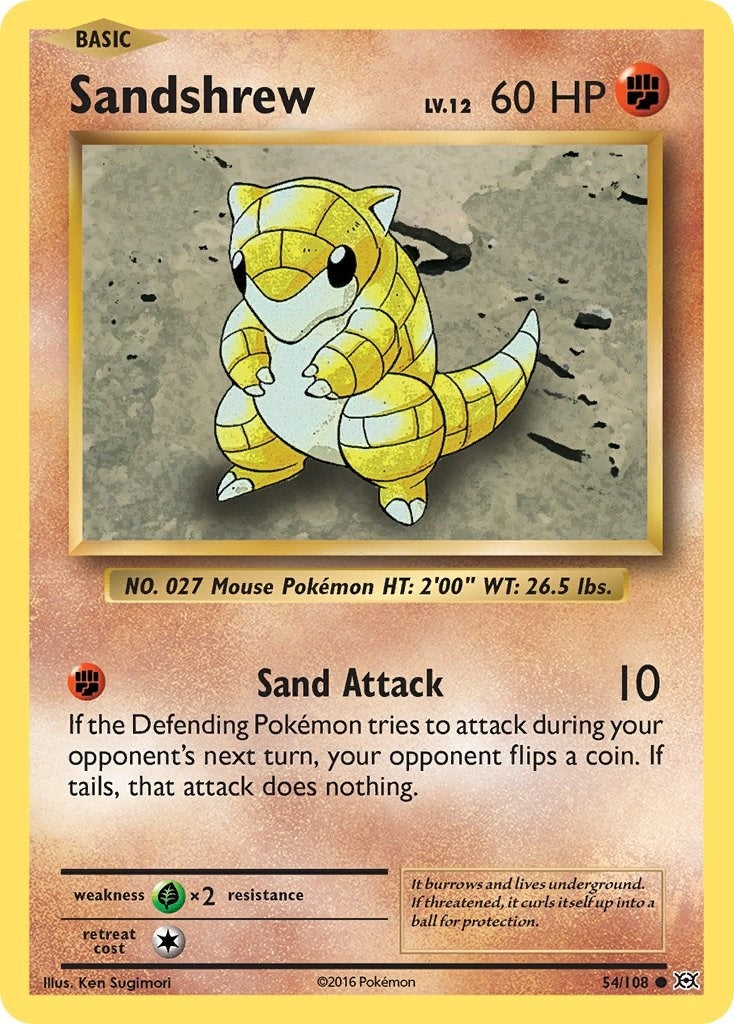 Image for Sandshrew (XY - Evolutions) (54/108) - Pokemon
