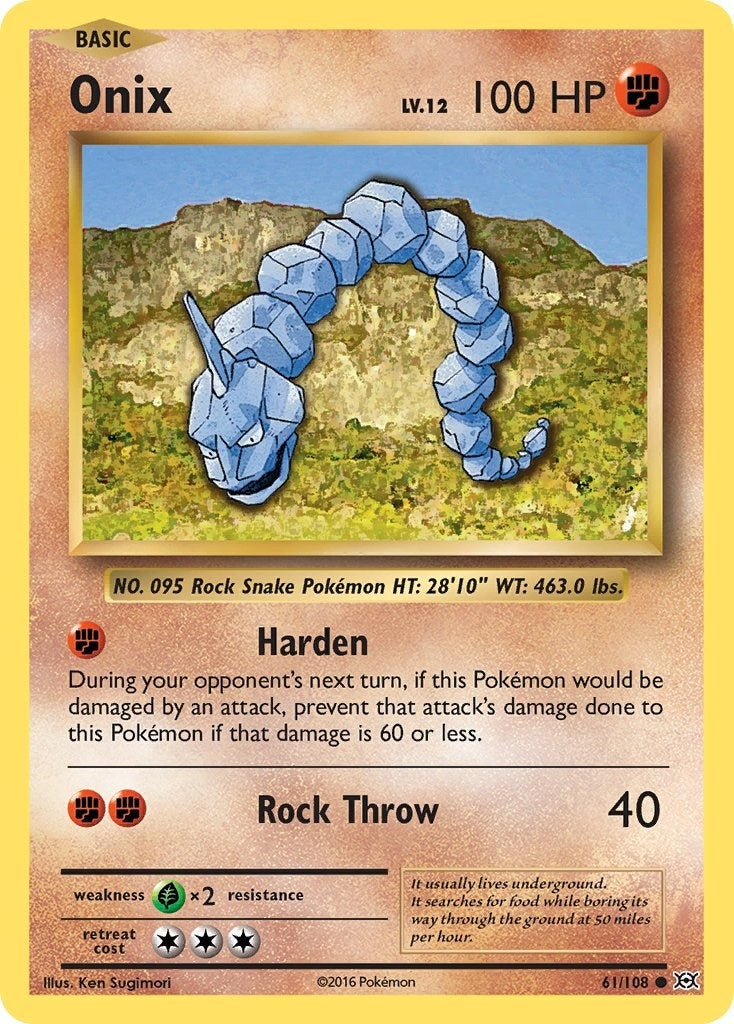 Image for Onix (XY - Evolutions) (61/108) - Pokemon