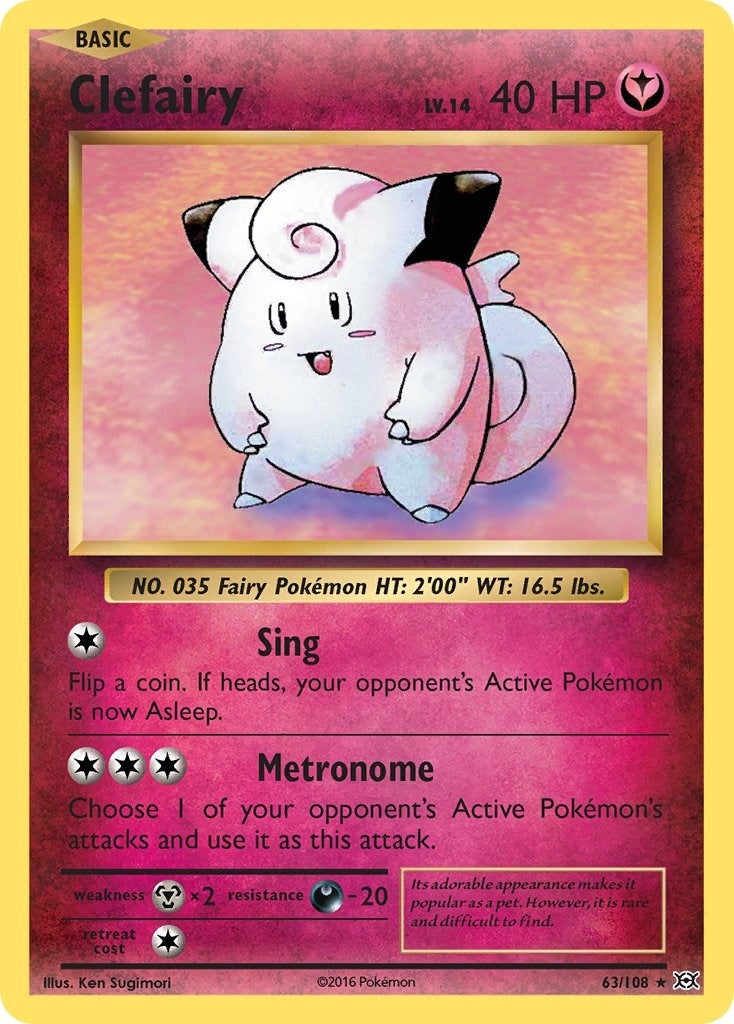 Image for Clefairy (XY - Evolutions) (63/108) - Pokemon