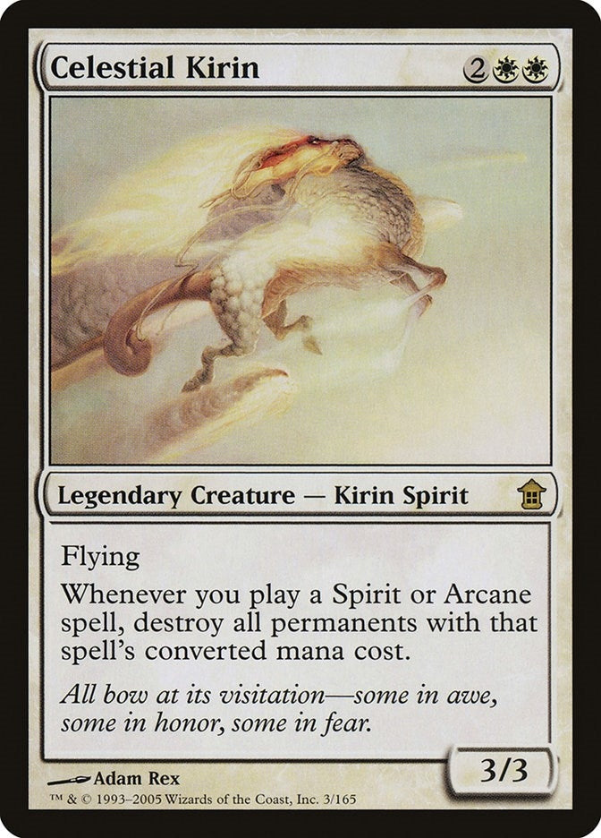 Image for Celestial Kirin (Saviors of Kamigawa) (3) - Magic: The Gathering
