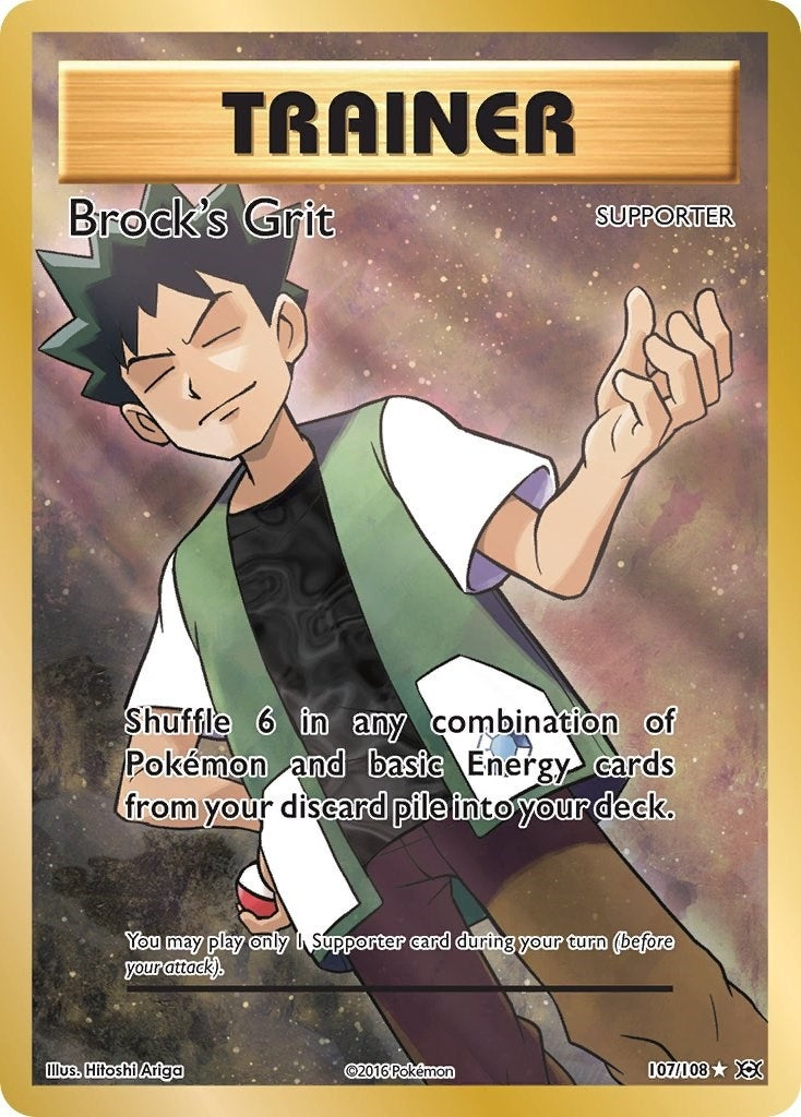 Image for Brock's Grit (Full Art) (XY - Evolutions) (107/108) - Pokemon