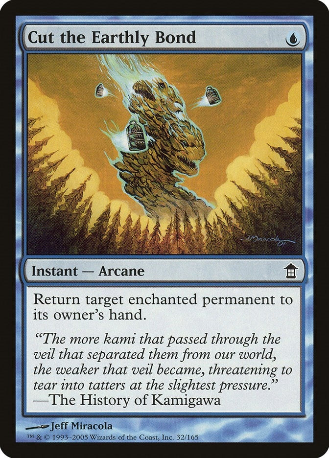 Image for Cut the Earthly Bond (Saviors of Kamigawa) (32) - Magic: The Gathering