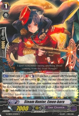 Image for Steam Hunter, Emen-bara (G-CB04: Gear of Fate) (G-CB04/035EN) - Cardfight Vanguard