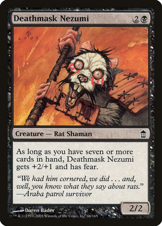 Image for Deathmask Nezumi (Saviors of Kamigawa) (66) - Magic: The Gathering