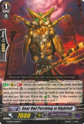 Image for Gear Owl Perching at Nightfall (G-CB04: Gear of Fate) (G-CB04/038EN) - Cardfight Vanguard