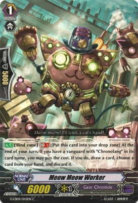 Image for Meow Meow Worker (G-CB04: Gear of Fate) (G-CB04/042EN) - Cardfight Vanguard