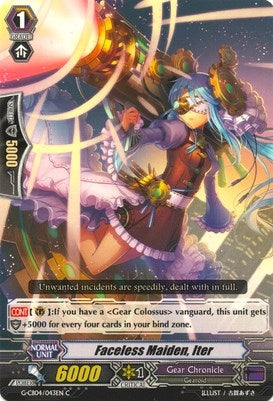 Image for Faceless Maiden, Iter (G-CB04: Gear of Fate) (G-CB04/043EN) - Cardfight Vanguard
