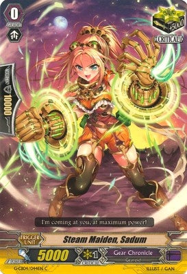 Image for Steam Maiden, Sadum (G-CB04: Gear of Fate) (G-CB04/044EN) - Cardfight Vanguard