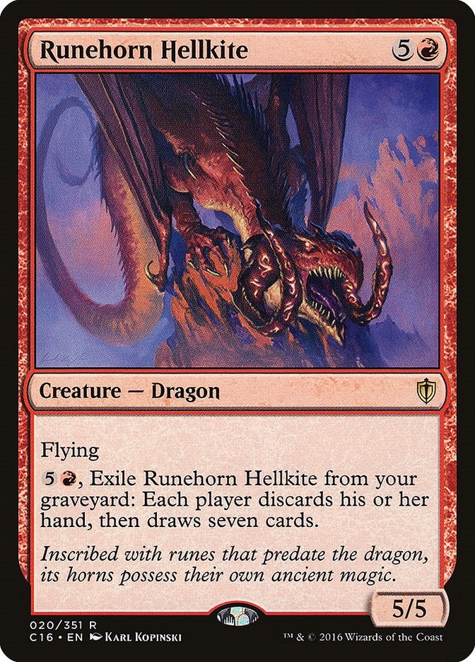 Image for Runehorn Hellkite (Commander 2016) (20) - Magic: The Gathering