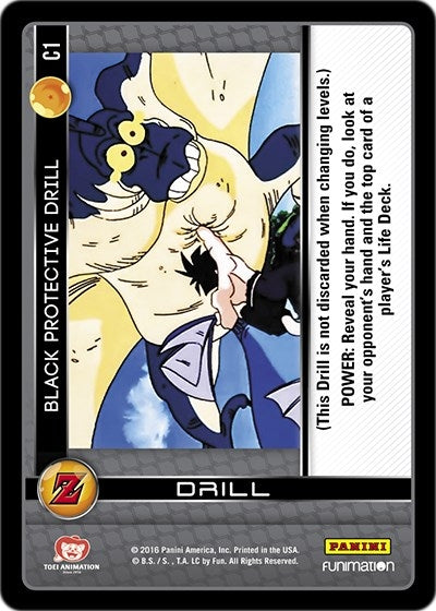 Image for Black Protective Drill (Panini: Awakening) (C1) - Dragon Ball Z TCG