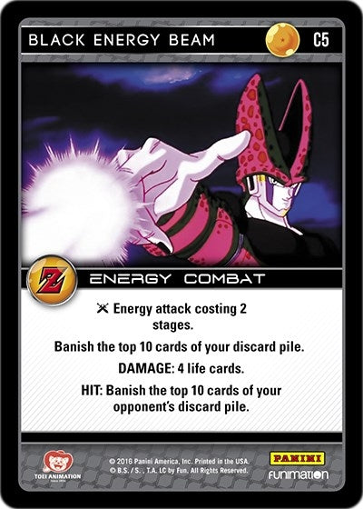 Image for Black Energy Beam (Panini: Awakening) (C5) - Dragon Ball Z TCG