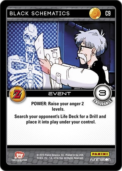 Image for Black Schematics (Panini: Awakening) (C9) - Dragon Ball Z TCG