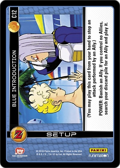 Image for Blue Introduction (Panini: Awakening) (C12) - Dragon Ball Z TCG