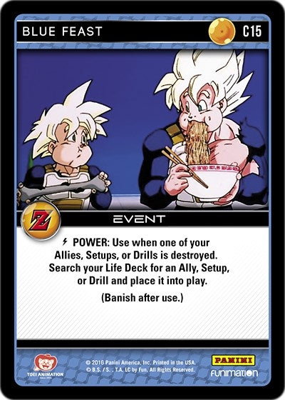 Image for Blue Feast (Panini: Awakening) (C15) - Dragon Ball Z TCG