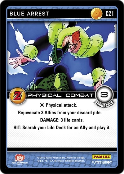 Image for Blue Arrest (Panini: Awakening) (C21) - Dragon Ball Z TCG