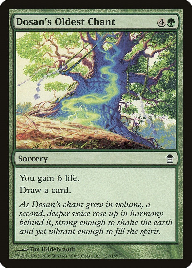 Image for Dosan's Oldest Chant (Saviors of Kamigawa) (127) - Magic: The Gathering