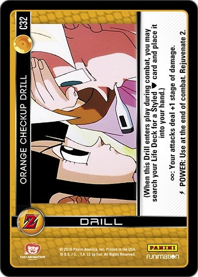 Image for Orange Checkup Drill (Panini: Awakening) (C32) - Dragon Ball Z TCG