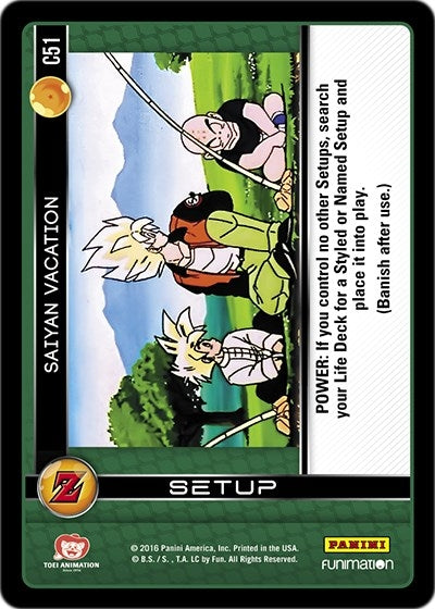 Image for Saiyan Vacation (Panini: Awakening) (C51) - Dragon Ball Z TCG