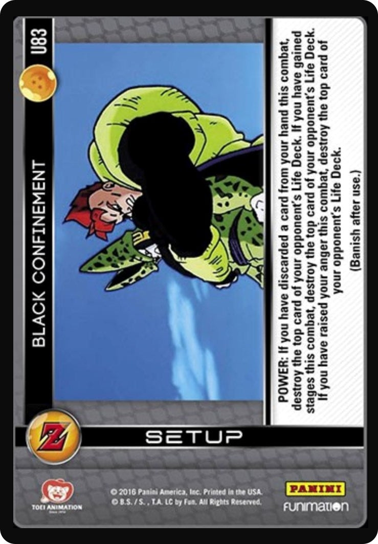 Image for Black Confinement (Panini: Awakening) (U83) - Dragon Ball Z TCG