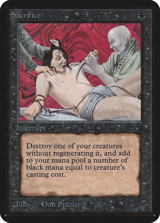 Image for Sacrifice (Alpha Edition) - Magic: The Gathering