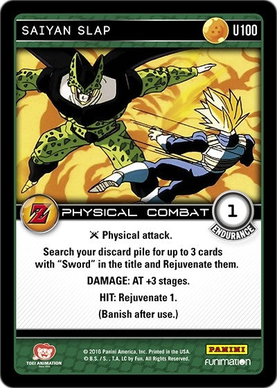 Image for Saiyan Slap (Panini: Awakening) (U100) - Dragon Ball Z TCG