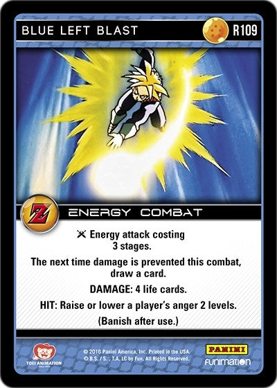 Image for Blue Left Blast (Panini: Awakening) (R109) - Dragon Ball Z TCG