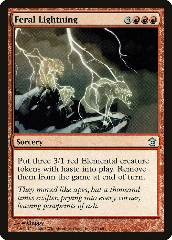 Image for Feral Lightning (Saviors of Kamigawa) (97) - Magic: The Gathering