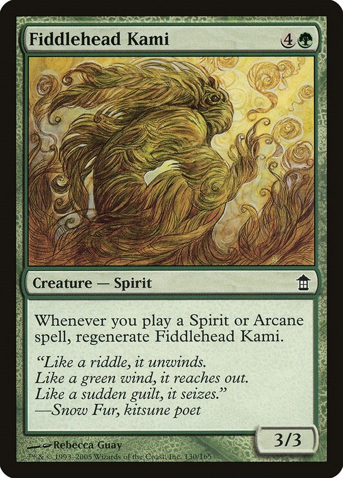 Image for Fiddlehead Kami (Saviors of Kamigawa) (130) - Magic: The Gathering