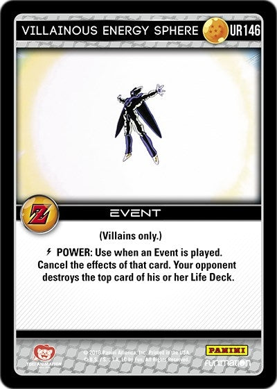 Image for Villainous Energy Sphere (Panini: Awakening) (UR146) - Dragon Ball Z TCG