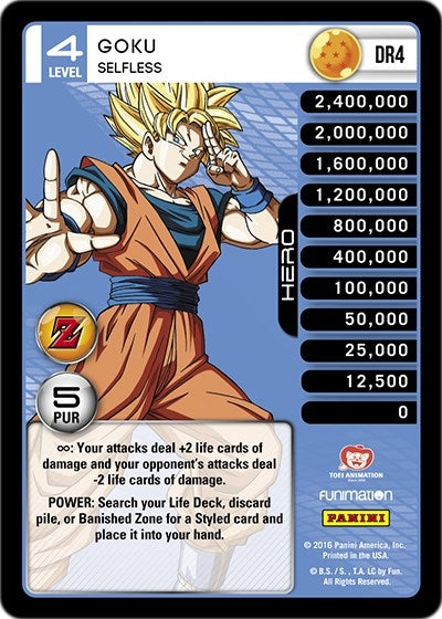 Image for Goku - Selfless (Panini: Awakening) (DR4) - Dragon Ball Z TCG