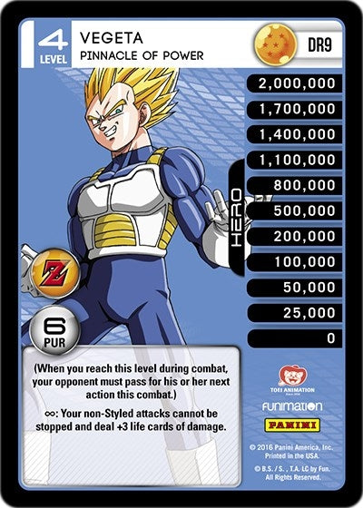 Image for Vegeta - Pinnacle of Power (Panini: Awakening) (DR9) - Dragon Ball Z TCG