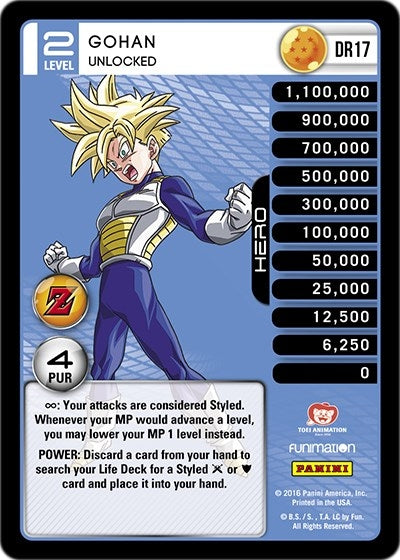 Image for Gohan - Unlocked (Panini: Awakening) (DR17) - Dragon Ball Z TCG