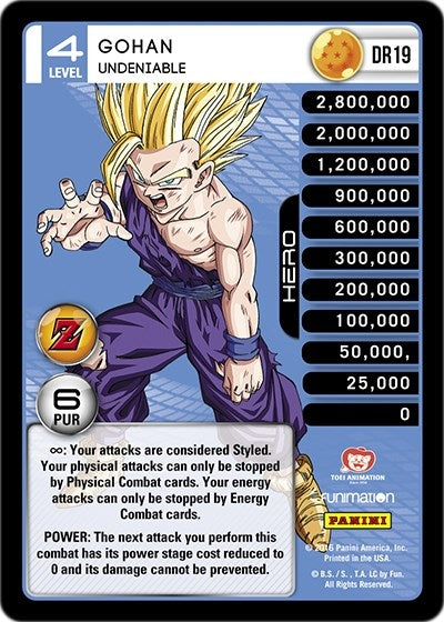 Image for Gohan - Undeniable (Panini: Awakening) (DR19) - Dragon Ball Z TCG