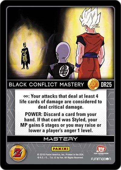 Image for Black Conflict Mastery (Panini: Awakening) (DR25) - Dragon Ball Z TCG