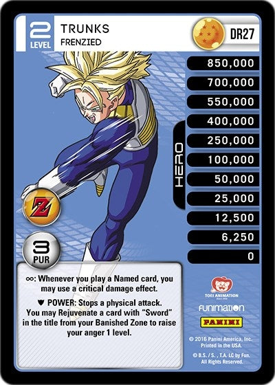 Image for Trunks - Frenzied (Panini: Awakening) (DR27) - Dragon Ball Z TCG