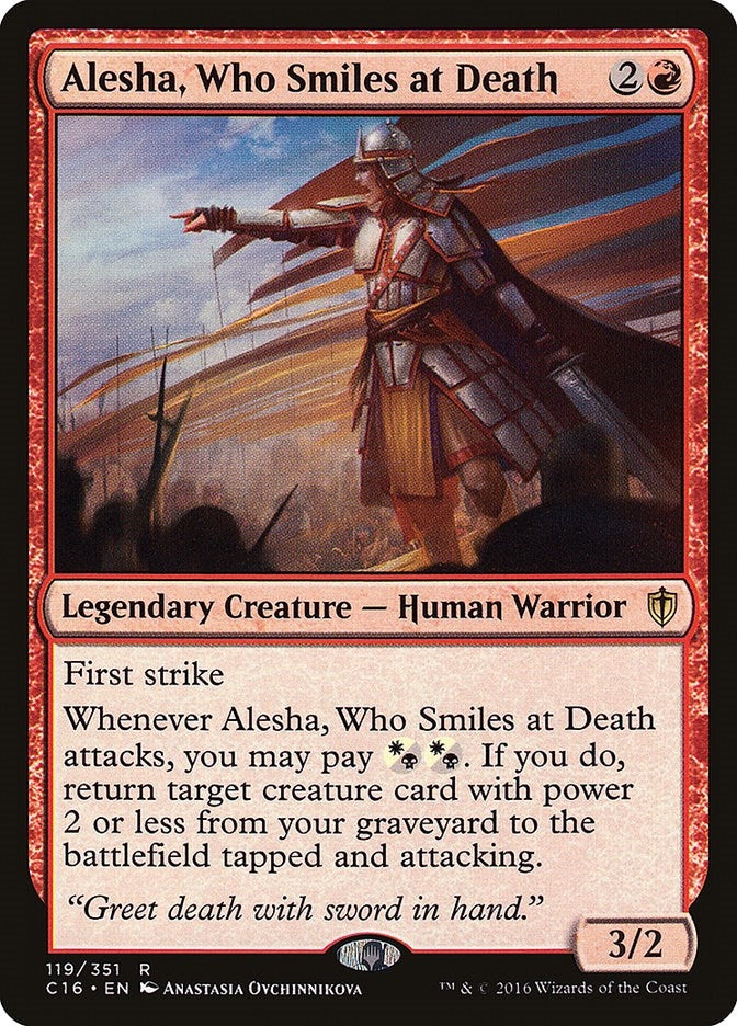 Image for Alesha, Who Smiles at Death (Commander 2016) (119) - Magic: The Gathering