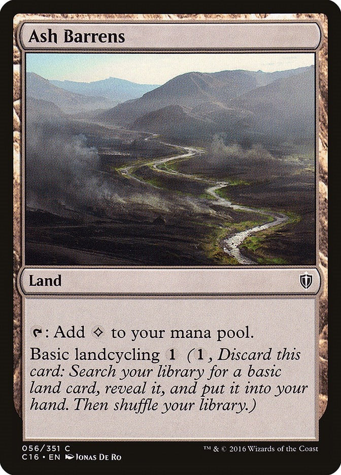 Image for Ash Barrens (Commander 2016) (56) - Magic: The Gathering
