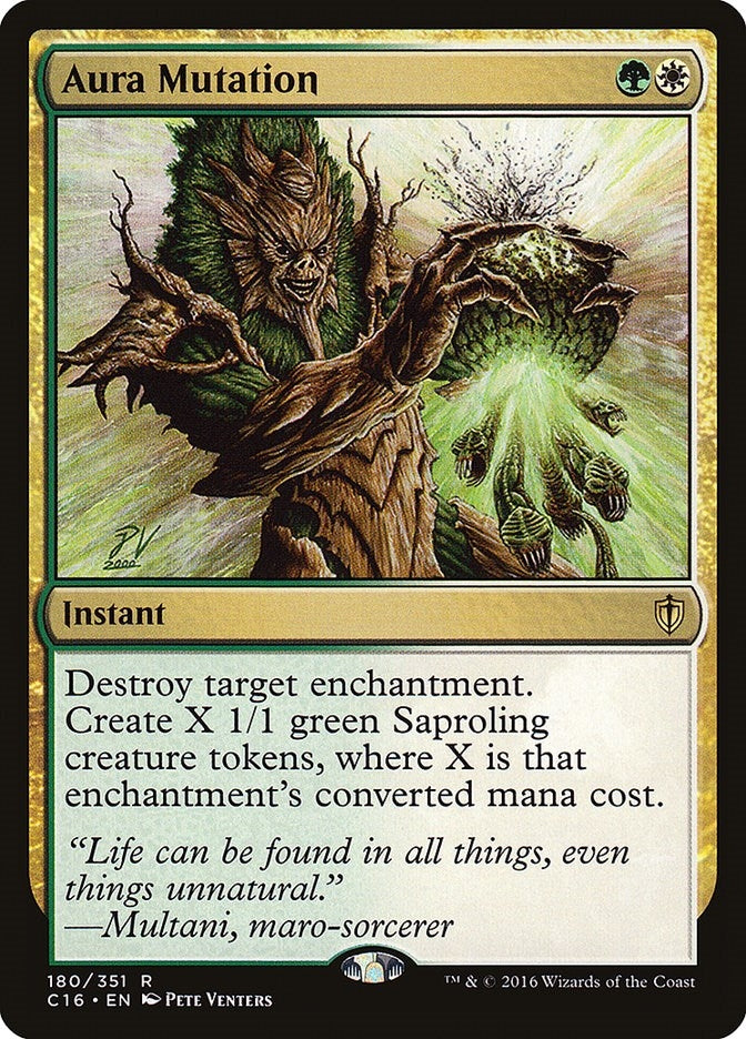Image for Aura Mutation (Commander 2016) (180) - Magic: The Gathering