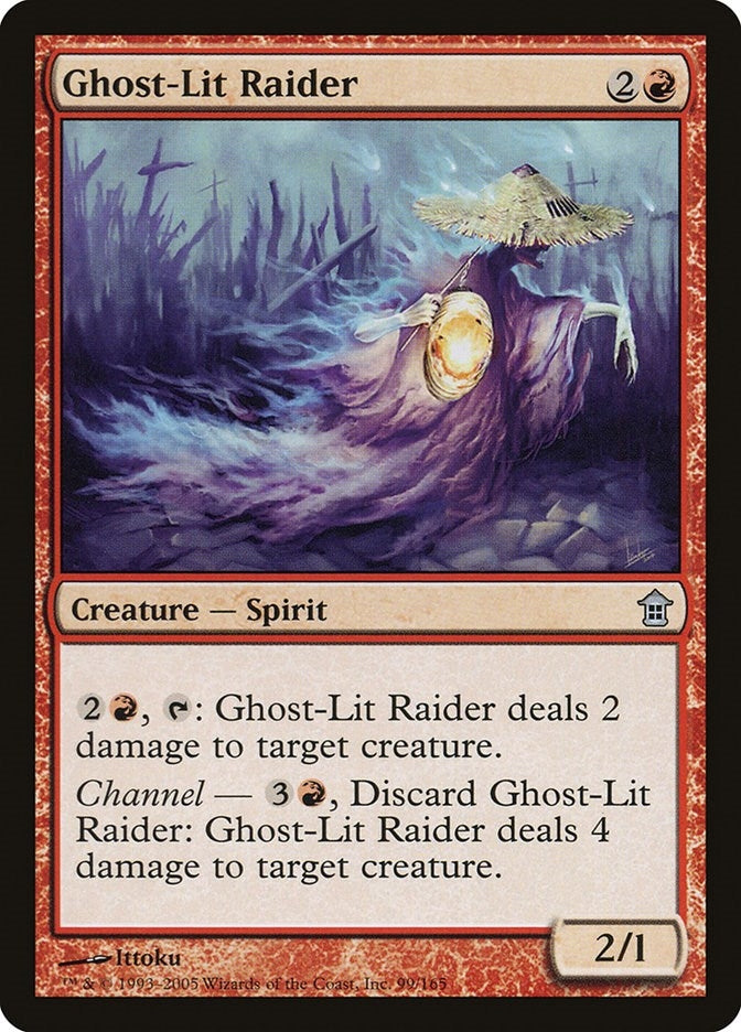 Image for Ghost-Lit Raider (Saviors of Kamigawa) (99) - Magic: The Gathering