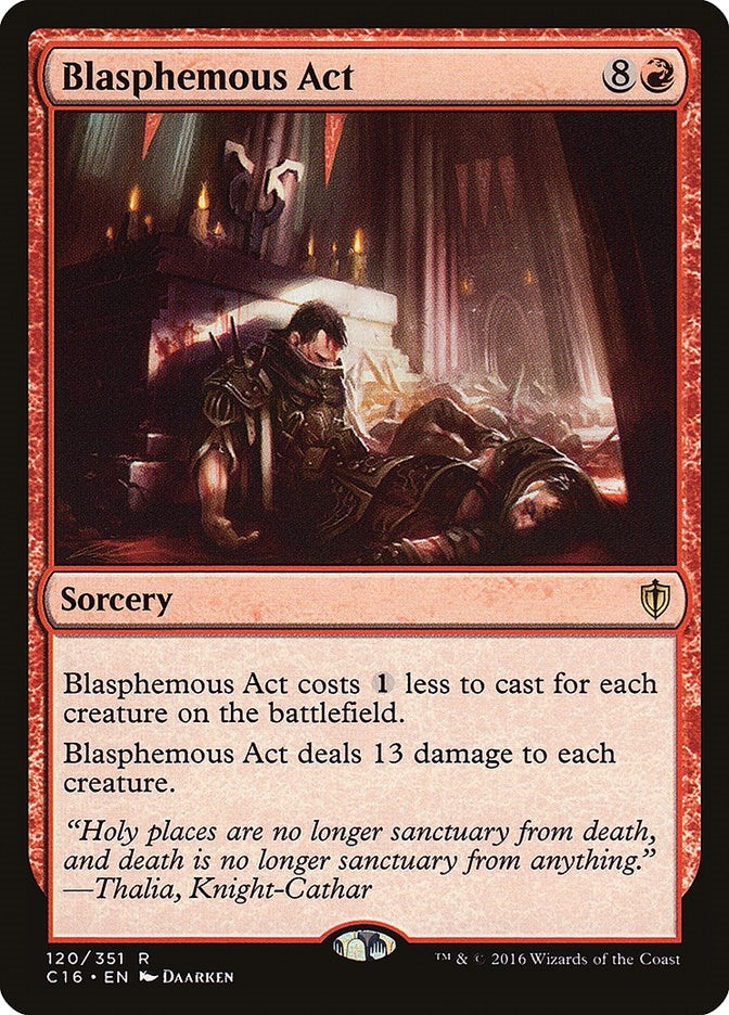 Image for Blasphemous Act (Commander 2016) (120) - Magic: The Gathering