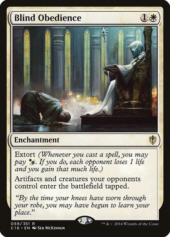 Image for Blind Obedience (Commander 2016) (59) - Magic: The Gathering