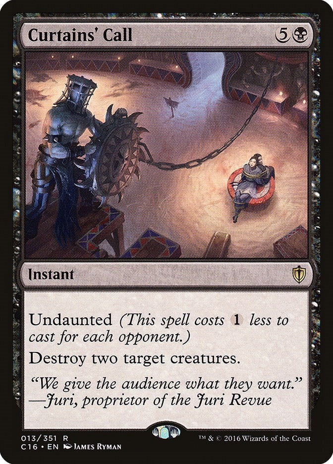 Image for Curtains' Call (Commander 2016) (13) - Magic: The Gathering