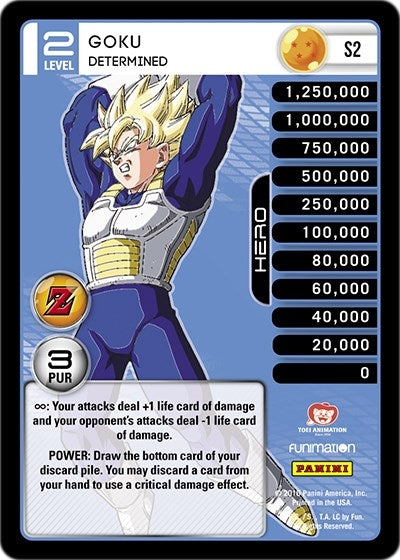 Image for Goku - Determined (Rainbow Parallel Foil) (Panini: Awakening) (S2) - Dragon Ball Z TCG