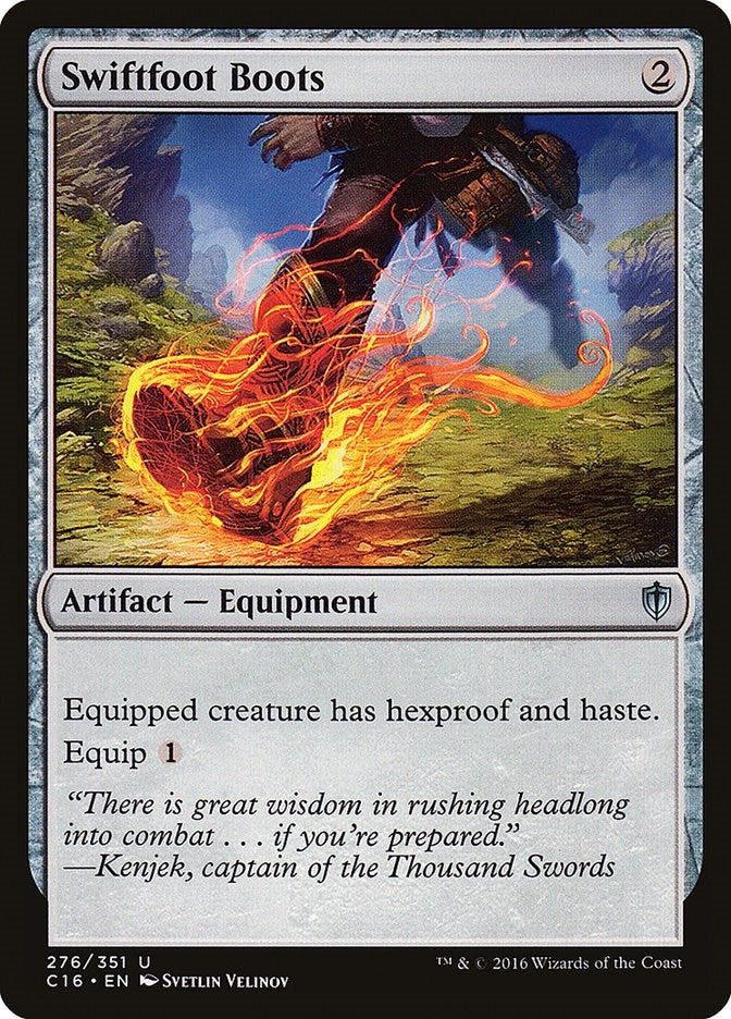 Image for Swiftfoot Boots (Commander 2016) (276) - Magic: The Gathering