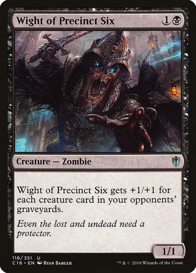 Image for Wight of Precinct Six (Commander 2016) (118) - Magic: The Gathering