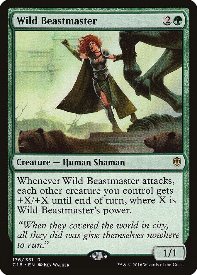 Image for Wild Beastmaster (Commander 2016) (176) - Magic: The Gathering
