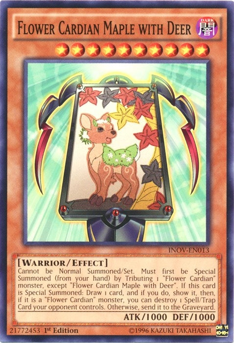 Image for Flower Cardian Maple with Deer (Invasion: Vengeance) (INOV-EN013) - YuGiOh