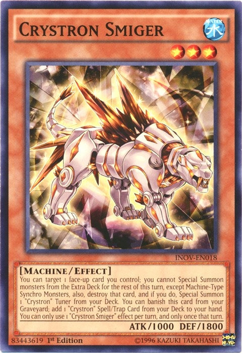 Image for Crystron Smiger (Invasion: Vengeance) (INOV-EN018) - YuGiOh